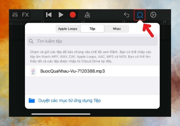 Cách đổi nhạc chuông cho iPhone bằng GarageBand bước 4