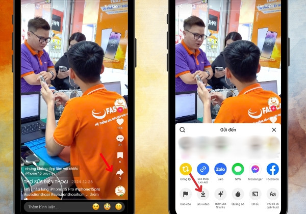  Cách đổi nhạc chuông điện thoại trên iPhone bằng Tiktok bước 1