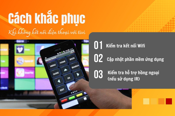 Cách khắc phục khi không thể kết nối điện thoại với tivi Cách khắc phục khi không thể kết nối điện thoại với tivi