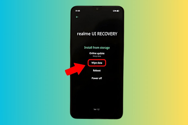 Cách reset cho điện thoại Realme bằng phím cứng bước 3