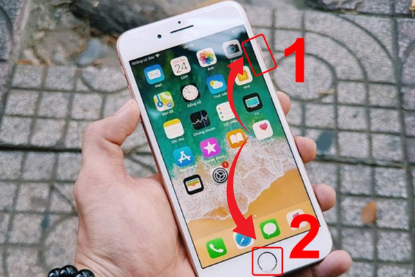 Chụp màn hình iPhone các dòng có phím home Chụp màn hình iPhone các dòng có phím home
