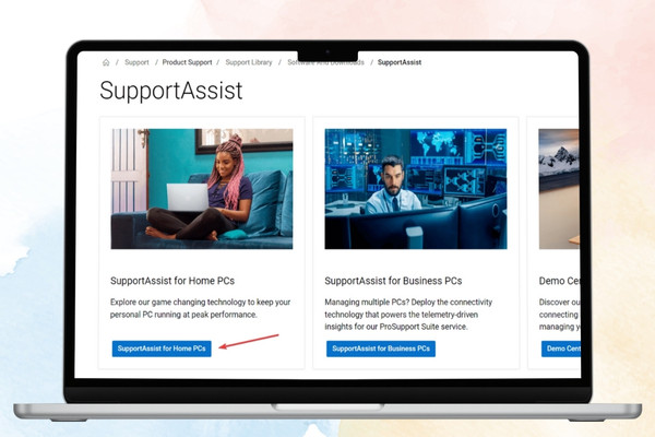 Cài đặt lại Dell Supportassist bước 4