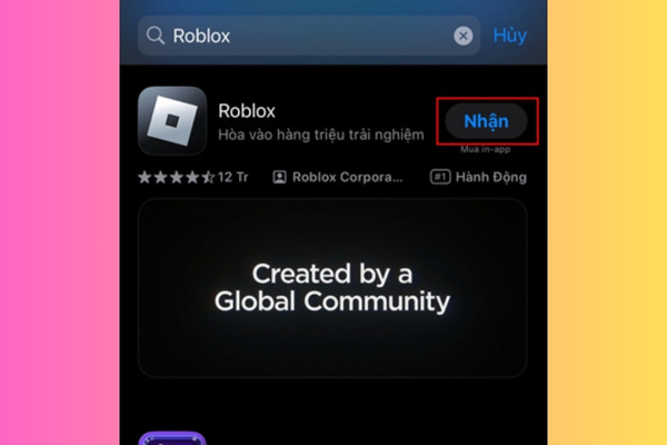 Cài đặt lại ứng dụng Roblox