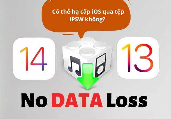 Có thể hạ cấp iOS qua tệp IPSW không? 