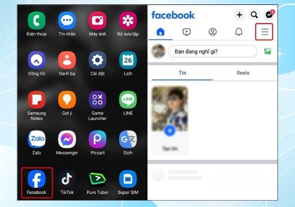 Đăng xuất Messenger từ Facebook để bảo mật tài khoản bước 1