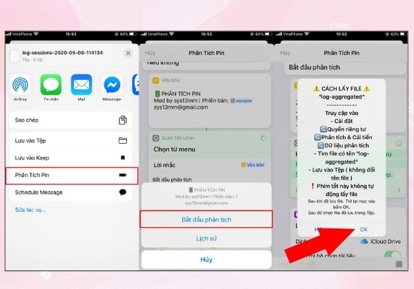 Dùng phím tắt Siri Shortcut để kiểm tra số lần sạc 4