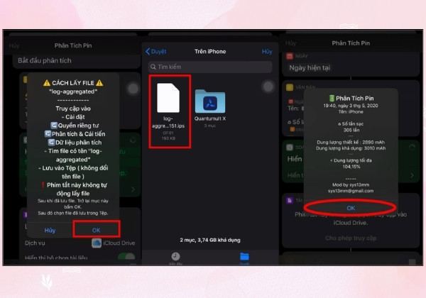 Dùng phím tắt Siri Shortcut để kiểm tra số lần sạc 5