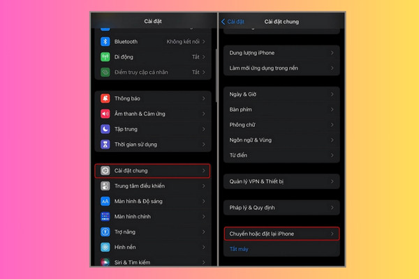 Cách reset điện thoại iPhone bước 1