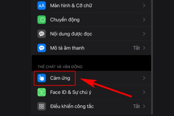 Hướng dẫn cài đặt chụp màn hình iPhone gõ sau lưng tiện lợi bước 2 Hướng dẫn cài đặt chụp màn hình iPhone gõ sau lưng tiện lợi bước 2