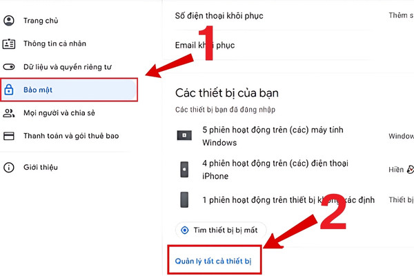 Hướng dẫn đăng xuất tài khoản Google đơn giản trên điện thoại bước 2