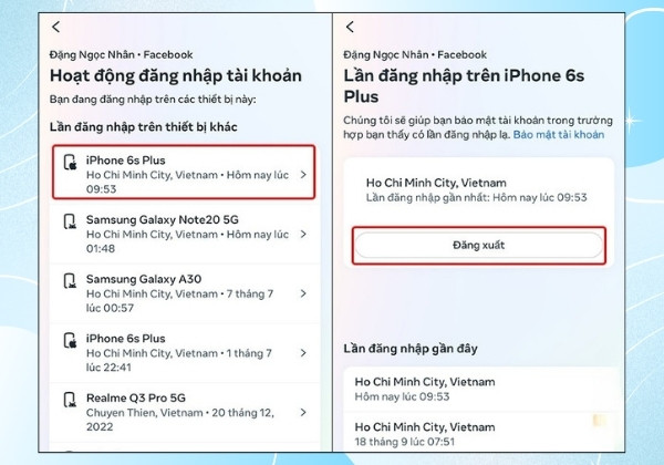 Hướng dẫn đăng xuất tài khoản Messenger trên điện thoại iPhone bước 4