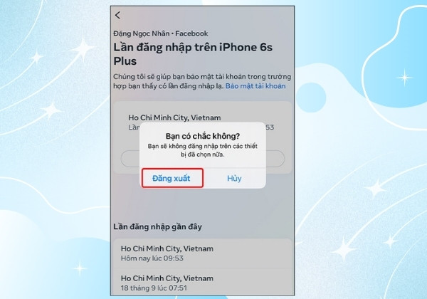 Hướng dẫn đăng xuất tài khoản Messenger trên điện thoại iPhone bước 5