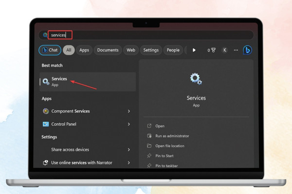 Khởi động dịch vụ Dell bước 1