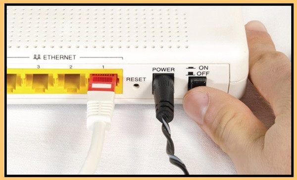 Khởi động lại Router, Modem và thiết bị kết nối khi không có Internet