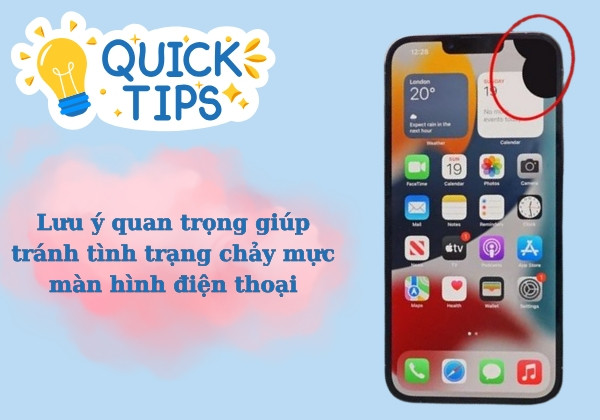 Sửa màn hình iPhone bị lem mực bao nhiêu tiền