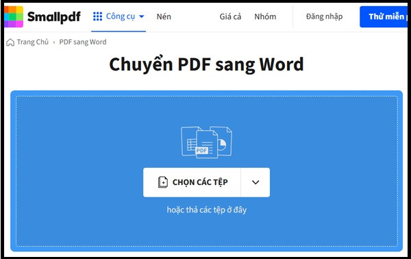 Nén tài liệu Word trên Smallpdf 3 Nén tài liệu Word trên Smallpdf 3