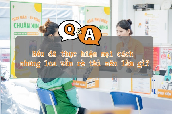 Nếu đã thực hiện mọi cách nhưng loa vẫn rè thì nên làm gì? 