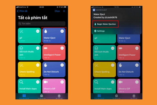 Sử dụng âm thanh đẩy nước khỏi loa iPhone bước 3