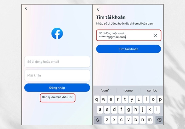 Bước 1: Vào trang Log in Facebook 