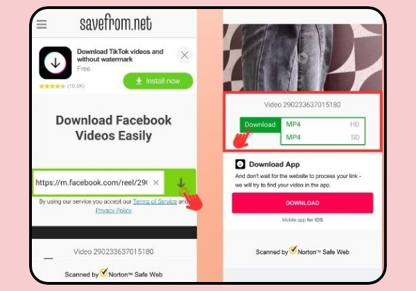 Tải video facebook riêng tư về điện thoại iphone, android qua Savefrom.net 2 Tải video facebook riêng tư về điện thoại iphone, android qua Savefrom.net 2