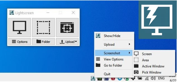 Ứng dụng Lightscreen gọn nhẹ dễ dùng
