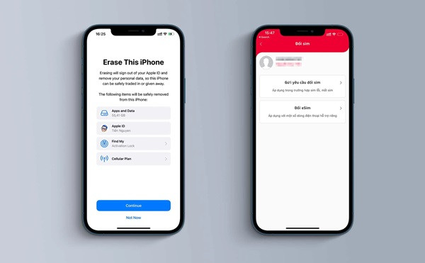 Xóa iPhone có làm mất eSIM Không?