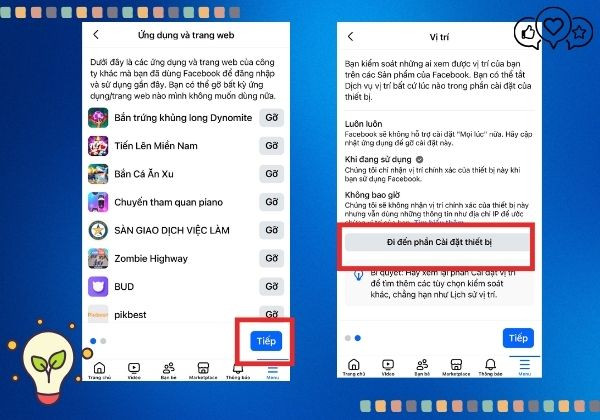 Cách bật vị trí trên Facebook cho người chưa biết bước 3