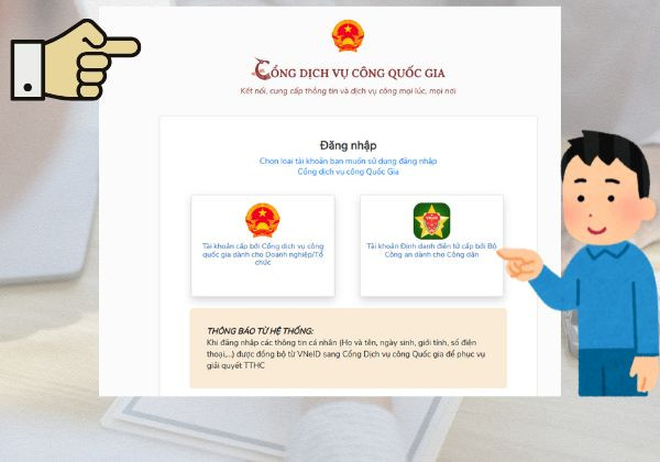 Cách đổi GPLX online bước 2
