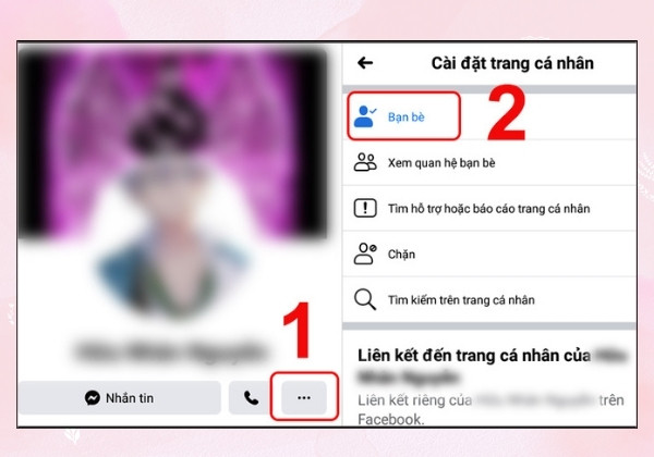 Cách hạn chế trực tiếp bạn bè trên Facebook bước 1