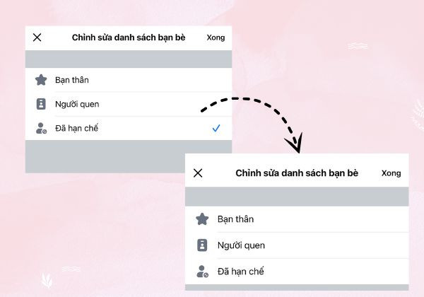 Cách tắt hạn chế bạn bè trên Facebook bước 3