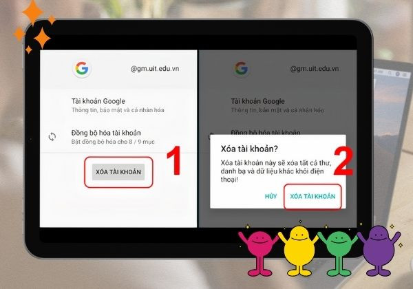 Cách xóa tài khoản google trên thiết bị Android gọn lẹ bước 2