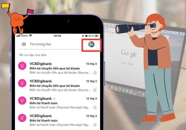 Cách xóa tài khoản Google trên thiết bị iPhone siêu nhanh bước 1