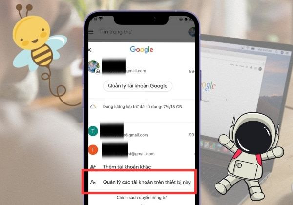 Cách xóa tài khoản Google trên thiết bị iPhone siêu nhanh bước 2