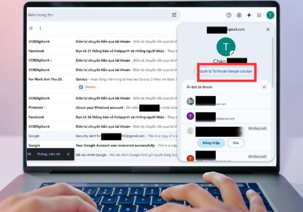 Cách xóa tài khoản Google trên thiết bị khác chi tiết từ A-Z bước 2