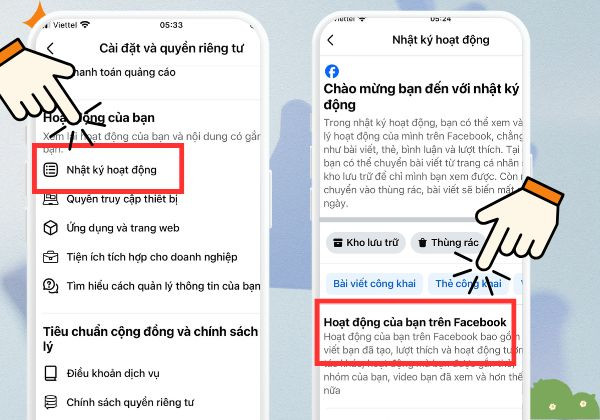 Cách xóa tất cả bài viết Facebook bằng điện thoại Android, IOS bước 3 Cách xóa tất cả bài viết Facebook bằng điện thoại Android, IOS bước 3