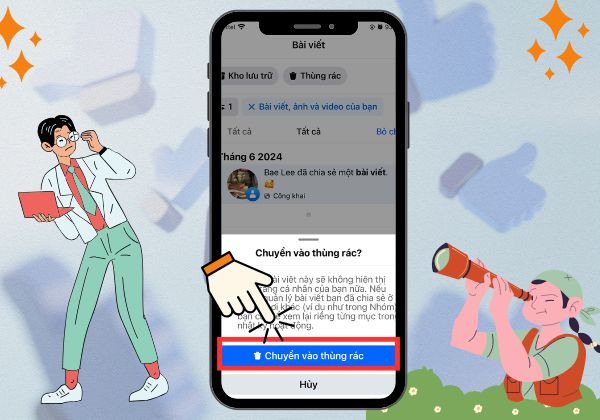 Cách xóa tất cả bài viết Facebook bằng điện thoại Android, IOS bước 6 Cách xóa tất cả bài viết Facebook bằng điện thoại Android, IOS bước 6