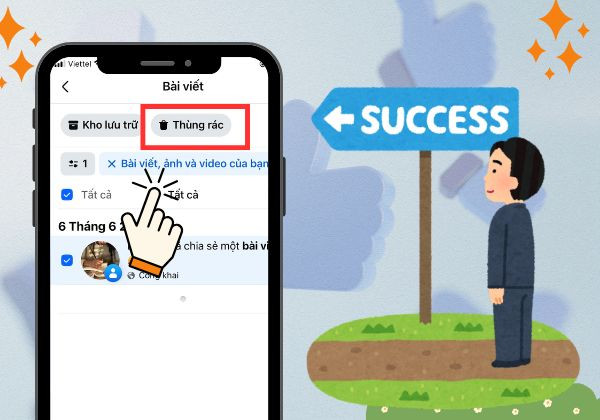 Cách xóa tất cả bài viết Facebook bằng điện thoại Android, IOS bước 7 Cách xóa tất cả bài viết Facebook bằng điện thoại Android, IOS bước 7