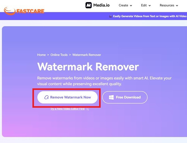 Cách xóa watermark online video