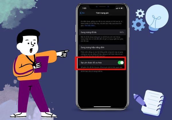 Điều chỉnh chế độ tự ngắt sạc iPhone tự động 2 Điều chỉnh chế độ tự ngắt sạc iPhone tự động 2