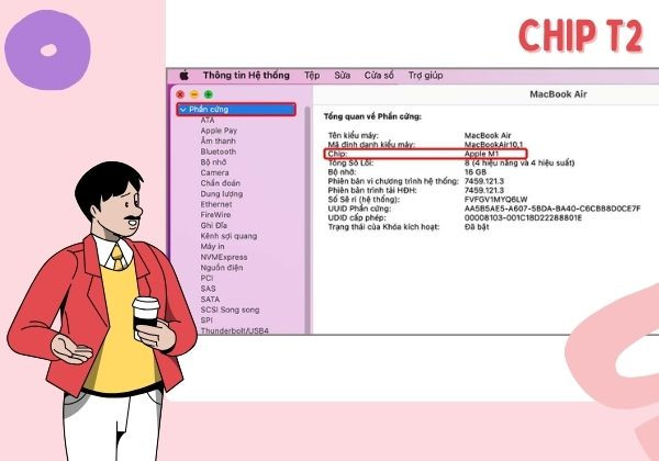 Do Macbook của bạn sử dụng chip T2