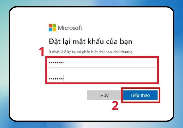 Đổi mật khẩu Windows online với tài khoản Microsoft bước 4