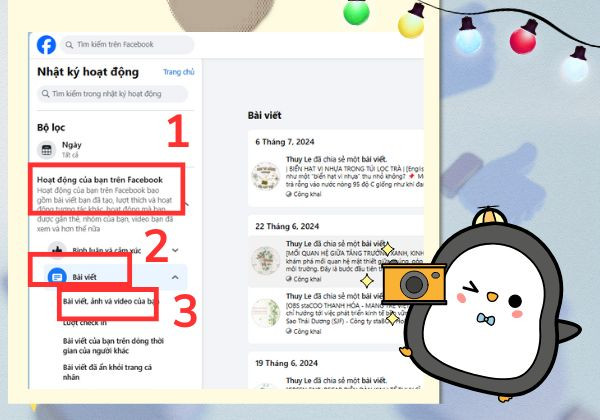 Dùng trình duyệt web để xóa tất cả bài viết trên Facebook bước 3 Dùng trình duyệt web để xóa tất cả bài viết trên Facebook bước 3
