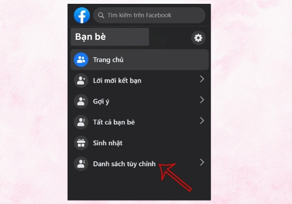 Hạn chế bạn bè qua danh sách bạn bè bước 2