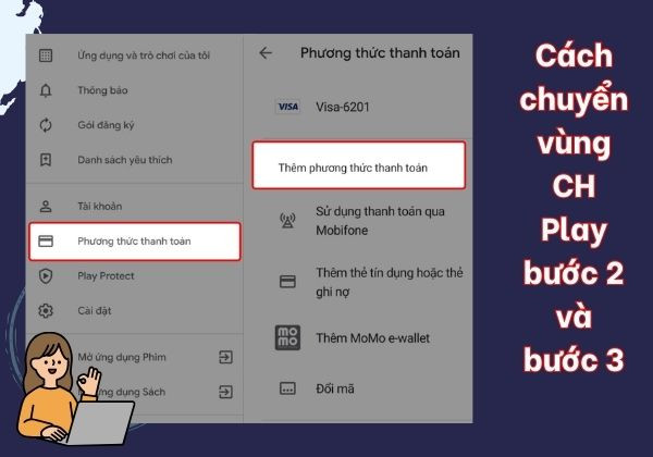 Hướng dẫn cách chuyển vùng CH Play siêu dễ bước 3