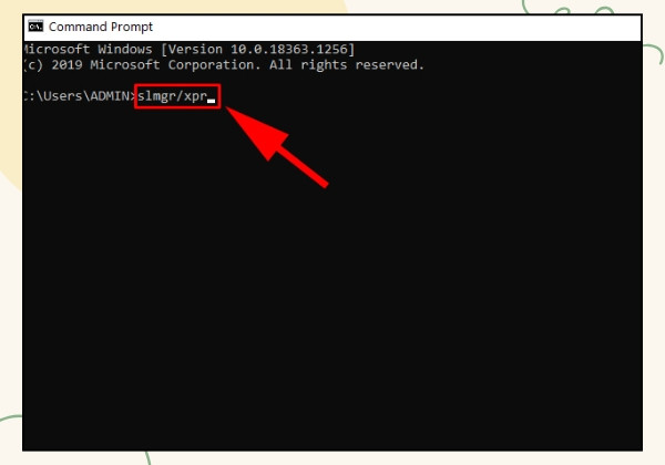 Kiểm tra Win bản quyền hoặc Crack trong Command Prompt 2