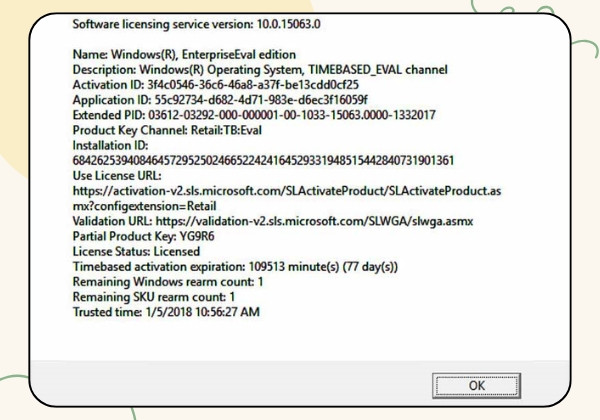 Kiểm tra Win bản quyền hoặc Crack trong Command Prompt 33