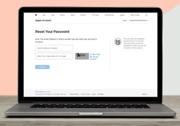 Liên hệ hỗ trợ Apple nếu quên mật khẩu 2