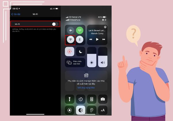 Quên mạng Wifi và kết nối lại 1