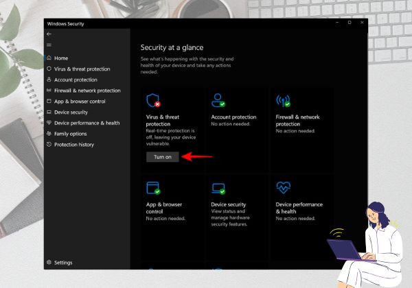 Sử dụng Windows Security để tắt Windows Defender bước 2 Sử dụng Windows Security để tắt Windows Defender bước 2