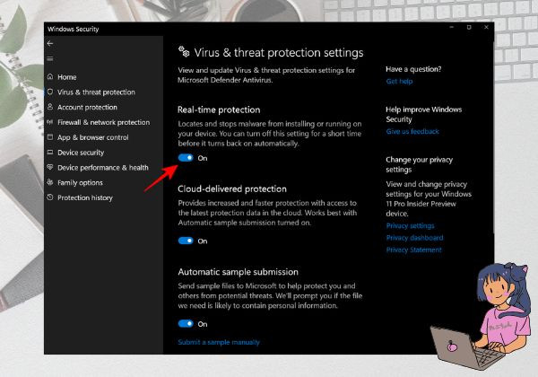 Sử dụng Windows Security để tắt Windows Defender bước 5 Sử dụng Windows Security để tắt Windows Defender bước 5